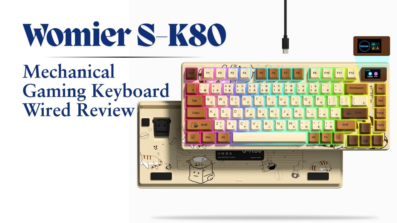 Womier S-K80 Mechanical Gaming Keyboard Wired Review