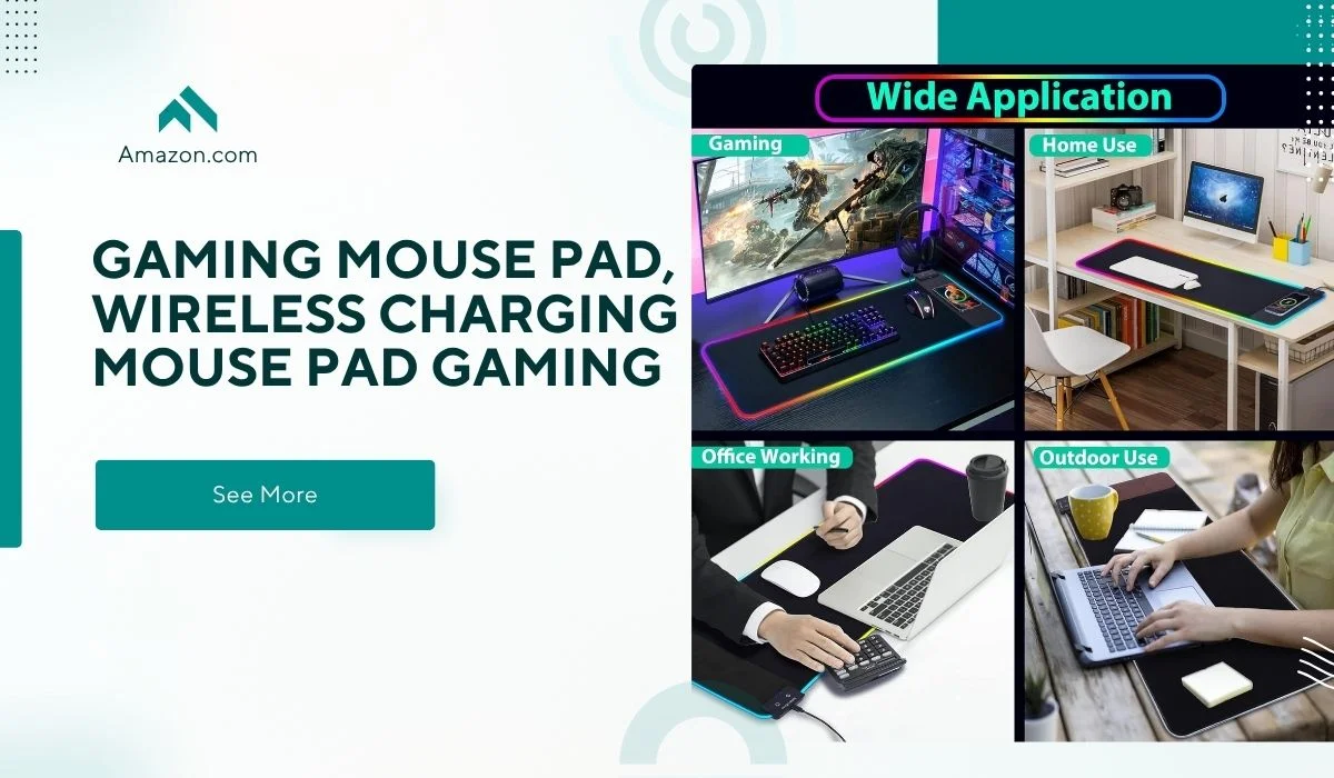Gaming Mouse Pad, Wireless Charging Mouse Pad Gaming
